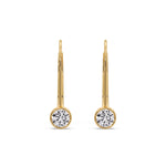 Load image into Gallery viewer, 0.50-ct-lever-back-bezel-set-round-diamond-earrings-in-yellow-gold-FDEAR11589RO-0.50-CT-ANGLE2-YG?v=1755863038