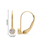 Load image into Gallery viewer, 0.50-ct-lever-back-bezel-set-round-diamond-earrings-in-yellow-gold-FDEAR11589RO-0.50-CT-ANGLE3-YG-HW?v=1755863038