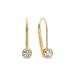 Load image into Gallery viewer, 0.50-ct-lever-back-bezel-set-round-diamond-earrings-in-yellow-gold-FDEAR11589RO-0.50-CT-ANGLE5-YG?v=1755863038