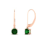 Load image into Gallery viewer, 0.50-ct-leverback-cushion-cut-emerald-drop-earrings-in-rose-gold-fdear11236cugemgrangle1-0.50ct-nl-rg.jpg?v=1765359792