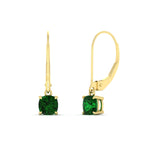 Load image into Gallery viewer, 0.50-ct-leverback-cushion-cut-emerald-drop-earrings-in-yellow-gold-fdear11236cugemgrangle1-0.50ct-nl-yg.jpg?v=1765359792