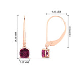 Load image into Gallery viewer, 0.50-ct-leverback-cushion-cut-pink-sapphire-drop-earrings-in-rose-gold-fdear11236cugsadrpiangle4-0.50ct-nl-rg-hw.jpg?v=1765359792