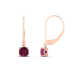 Load image into Gallery viewer, 0.50-ct-leverback-cushion-cut-pink-sapphire-drop-earrings-in-rose-gold-fdear11236cugsadrpiangle4-0.50ct-nl-rg.jpg?v=1765359792