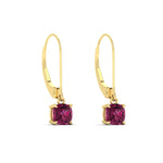 Load image into Gallery viewer, 0.50-ct-leverback-cushion-cut-pink-sapphire-drop-earrings-in-yellow-gold-fdear11236cugsadrpiangle3-0.50ct-nl-yg.jpg?v=1765359792