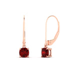 Load image into Gallery viewer, 0.50-ct-leverback-cushion-cut-ruby-drop-earrings-in-rose-gold-fdear11236cugrudrangle1-0.50ct-nl-rg.jpg?v=1765359792
