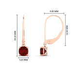Load image into Gallery viewer, 0.50-ct-leverback-cushion-cut-ruby-drop-earrings-in-rose-gold-fdear11236cugrudrangle4-0.50ct-nl-rg-hw.jpg?v=1765359792