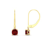 Load image into Gallery viewer, 0.50-ct-leverback-cushion-cut-ruby-drop-earrings-in-yellow-gold-fdear11236cugrudrangle4-0.50ct-nl-yg.jpg?v=1765359792