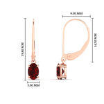 Load image into Gallery viewer, 0.50-ct-leverback-oval-drop-dangle-ruby-earrings-in-rose-gold-fdear11236ovgrudrangle4-0.50ct-nl-rg-hw.jpg?v=1765455487