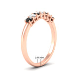 Load image into Gallery viewer, 0.50-ct-oval-seven-stone-black-diamond-anniversary-band-in-rose-gold-fdwb8008ovblackangle2-0.50ct-nl-rg-hw.jpg