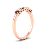 Load image into Gallery viewer, 0.50-ct-oval-seven-stone-black-diamond-anniversary-band-in-rose-gold-fdwb8008ovblackangle2-0.50ct-nl-rg.jpg