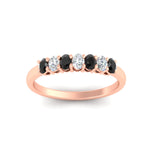 Load image into Gallery viewer, 0.50-ct-oval-seven-stone-black-diamond-anniversary-band-in-rose-gold-fdwb8008ovblackangle5-0.50ct-nl-rg.jpg