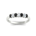 Load image into Gallery viewer, 0.50-ct-oval-seven-stone-black-diamond-anniversary-band-in-white-gold-fdwb8008ovblackangle5-0.50ct-nl-wg.jpg