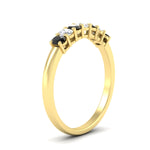 Load image into Gallery viewer, 0.50-ct-oval-seven-stone-black-diamond-anniversary-band-in-yellow-gold-fdwb8008ovblackangle2-0.50ct-nl-yg.jpg
