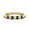 Load image into Gallery viewer, 0.50-ct-oval-seven-stone-black-diamond-anniversary-band-in-yellow-gold-fdwb8008ovblacksleep-0.50ct-nl-yg.jpg