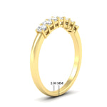 Load image into Gallery viewer, 0.50-ct-oval-seven-stone-diamond-anniversary-band-in-yellow-gold-fdwb8008ovangle2-0.50ct-nl-yg-hw.jpg
