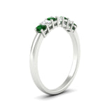 Load image into Gallery viewer, 0.50-ct-oval-seven-stone-emerald-anniversary-band-in-white-gold-fdwb8008ovgemgrangle2-0.50ct-nl-wg.jpg