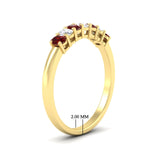 Load image into Gallery viewer, 0.50-ct-oval-seven-stone-ruby-anniversary-band-in-yellow-gold-fdwb8008ovgrudrangle2-0.50ct-nl-yg-hw.jpg