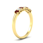 Load image into Gallery viewer, 0.50-ct-oval-seven-stone-ruby-anniversary-band-in-yellow-gold-fdwb8008ovgrudrangle2-0.50ct-nl-yg.jpg