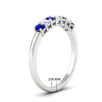 Load image into Gallery viewer, 0.50-ct-oval-seven-stone-sapphire-anniversary-band-in-white-gold-fdwb8008ovgsablangle2-0.50ct-nl-wg-hw.jpg