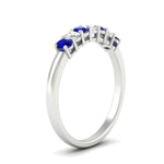 Load image into Gallery viewer, 0.50-ct-oval-seven-stone-sapphire-anniversary-band-in-white-gold-fdwb8008ovgsablangle2-0.50ct-nl-wg.jpg