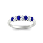 Load image into Gallery viewer, 0.50-ct-oval-seven-stone-sapphire-anniversary-band-in-white-gold-fdwb8008ovgsablangle5-0.50ct-nl-wg.jpg