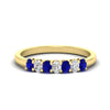 Load image into Gallery viewer, 0.50-ct-oval-seven-stone-sapphire-anniversary-band-in-yellow-gold-fdwb8008ovgsablsleep-0.50ct-nl-yg.jpg
