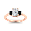 Load image into Gallery viewer, 0.50-ct-radiant-cut-three-stone-black-diamond-engagement-ring-in-rose-gold-fdenr9299ragblackangle5-0.50ct-nl-rg.jpg