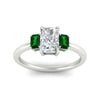 Load image into Gallery viewer, 0.50-ct-radiant-cut-three-stone-emerald-engagement-ring-in-white-gold-fdenr9299ragemgrangle5-0.50ct-nl-wg.jpg