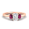 Load image into Gallery viewer, 0.50-ct-radiant-cut-three-stone-pink-sapphire-engagement-ring-in-rose-gold-fdenr9299ragsadrpisleep-0.50ct-nl-rg.jpg