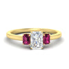 Load image into Gallery viewer, 0.50-ct-radiant-cut-three-stone-pink-sapphire-engagement-ring-in-yellow-gold-fdenr9299ragsadrpisleep-0.50ct-nl-yg.jpg
