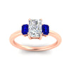 Load image into Gallery viewer, 0.50-ct-radiant-cut-three-stone-sapphire-engagement-ring-in-rose-gold-fdenr9299ragsablangle5-0.50ct-nl-rg.jpg