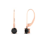 Load image into Gallery viewer, 0.50-ct-round-cut-black-diamond-leverback-dangle-earrings-in-rose-gold-fdear11236rogblackangle1-0.50ct-nl-rg.jpg?v=1768373563