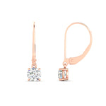 Load image into Gallery viewer, 0.50-ct-round-cut-diamond-leverback-dangle-earrings-in-rose-gold-fdear11236roangle4-0.50ct-nl-rg.jpg?v=1768373562