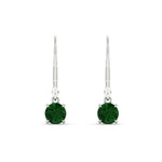 Load image into Gallery viewer, 0.50-ct-round-cut-emerald-leverback-dangle-earrings-in-white-gold-fdear11236rogemgrangle2-0.50ct-nl-wg.jpg?v=1768373563
