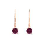 Load image into Gallery viewer, 0.50-ct-round-cut-pink-sapphire-leverback-dangle-earrings-in-rose-gold-fdear11236rogsadrpiangle2-0.50ct-nl-rg.jpg?v=1768373562