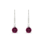 Load image into Gallery viewer, 0.50-ct-round-cut-pink-sapphire-leverback-dangle-earrings-in-white-gold-fdear11236rogsadrpiangle2-0.50ct-nl-wg.jpg?v=1768373562