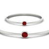 Load image into Gallery viewer, Minimalist Solitaire Bangle Bracelet