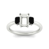 Load image into Gallery viewer, 0.50-ct-semi-mount-three-stone-black-diamond-engagement-ring-in-white-gold-fdenr9299smgblackangle5-0.50ct-nl-wg.jpg
