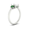 Load image into Gallery viewer, 0.50-ct-semi-mount-three-stone-emerald-engagement-ring-in-white-gold-fdenr9299smgemgrangle2-0.50ct-nl-wg.jpg