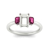 Load image into Gallery viewer, 0.50-ct-semi-mount-three-stone-pink-sapphire-engagement-ring-in-white-gold-fdenr9299smgsadrpiangle5-0.50ct-nl-wg.jpg