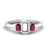 Load image into Gallery viewer, 0.50-ct-semi-mount-three-stone-pink-sapphire-engagement-ring-in-white-gold-fdenr9299smgsadrpisleep-0.50ct-nl-wg.jpg