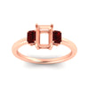 Load image into Gallery viewer, Classic Three Stone Semi Mount Ring Setting (1/2 ct. tw.)