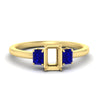 Load image into Gallery viewer, 0.50-ct-semi-mount-three-stone-sapphire-engagement-ring-in-yellow-gold-fdenr9299smgsablsleep-0.50ct-nl-yg.jpg