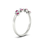 Load image into Gallery viewer, 0.50-ct-vintage-pink-sapphire-wedding-bands-for-women-in-white-gold-fdw2308gsadrpiangle2-0.50ct-nl-wg