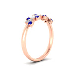 Load image into Gallery viewer, 0.50-ct-vintage-sapphire-wedding-bands-for-women-in-rose-gold-fdw2308gsablangle2-0.50ct-nl-rg