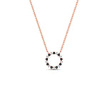 Load image into Gallery viewer, 0.50-ct.-circle-black-diamond-anniversary-pendant-in-FDPD11271GBLACK-0.50CT -NL-RG