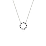 Load image into Gallery viewer, 0.50-ct.-circle-black-diamond-anniversary-pendant-in-FDPD11271GBLACK-0.50CT -NL-WG
