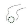 Load image into Gallery viewer, 0.50-ct.-circle-emerald-anniversary-pendant-in-FDPD11271GEMGR-0.50CT -NL-WG