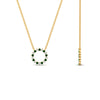 Load image into Gallery viewer, 0.50-ct.-circle-emerald-anniversary-pendant-in-FDPD11271GEMGR-0.50CT -NL-YG