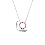 Load image into Gallery viewer, 0.50-ct.-circle-pink-sapphire-anniversary-pendant-in-FDPD11271GSADRPI-0.50CT -NL-WG